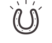 Makaton symbol for Lucky