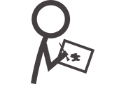 Makaton symbol for To Paint